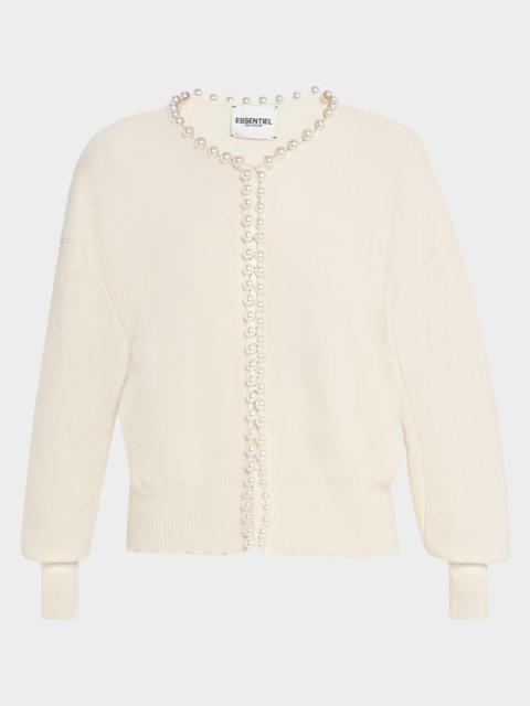 ESSENTIEL ANTWERP Ideas Embellished Knit Cardigan