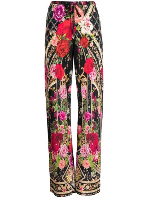 CAMILLA Reservation For Love silk trousers