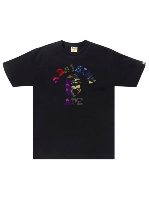 A BATHING APE® BAPE Mix Camo College Tee 'Black'