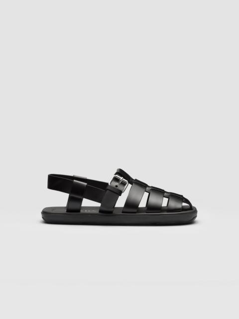 Prada Brushed leather sandals