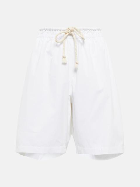 Jil Sander High-rise cotton shorts