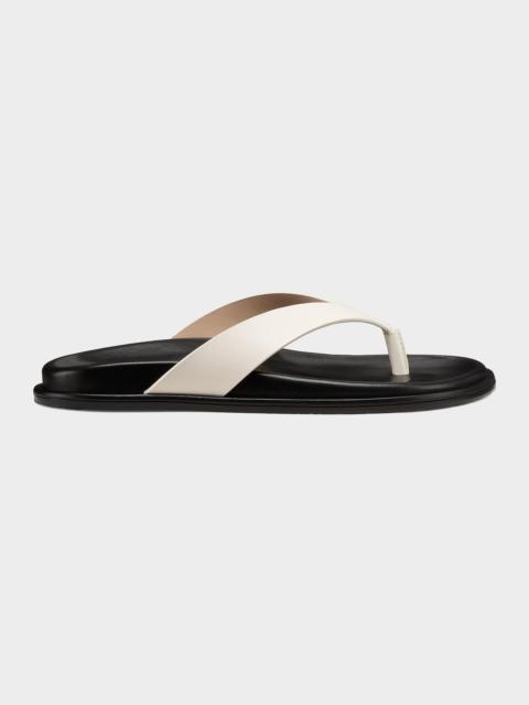Stuart Weitzman Mary Kate Leather Thong Sandals