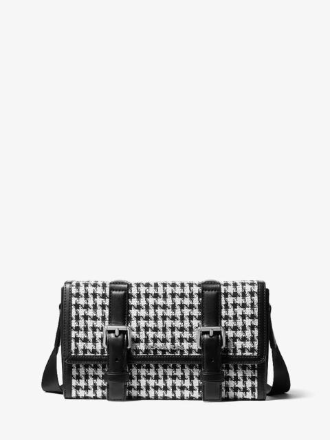 MICHAEL KORS Cooper Houndstooth Trunk Crossbody Bag