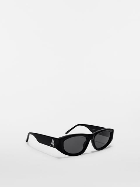 THE ATTICO BLACK AND SILVER SUNGLASSES