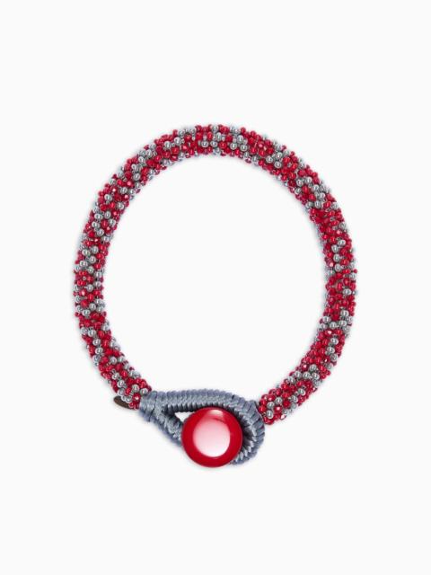 GIORGIO ARMANI BOHEMIAN GLASS CHOKER NECKLACE