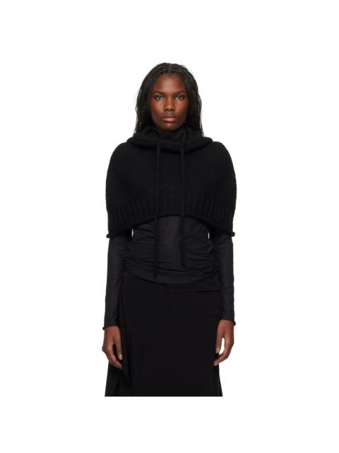 Yohji Yamamoto Black Hooded Warmer Hood