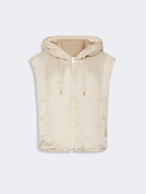 WEEKEND Max Mara ACCENNI Reversible water-repellent canvas padded gilet - IVORY