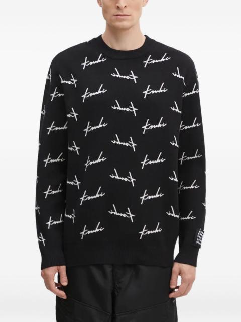 Ksubi Skript signature pattern crew-neck sweater