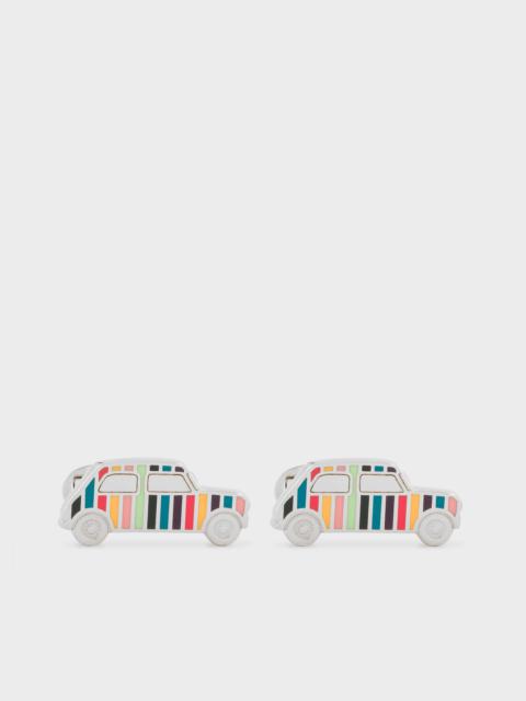 'Artist Stripe' Mini-Car Cufflinks