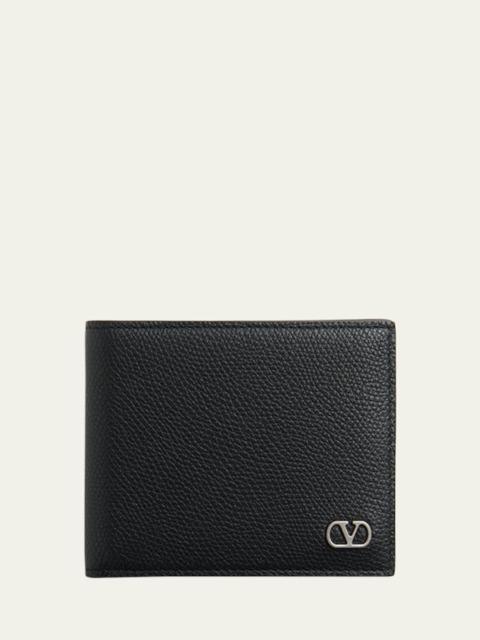 Valentino Men's Leather VLogo Bifold Wallet