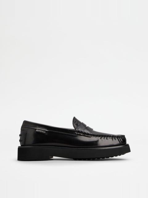 LOAFER IN LEATHER - BLACK