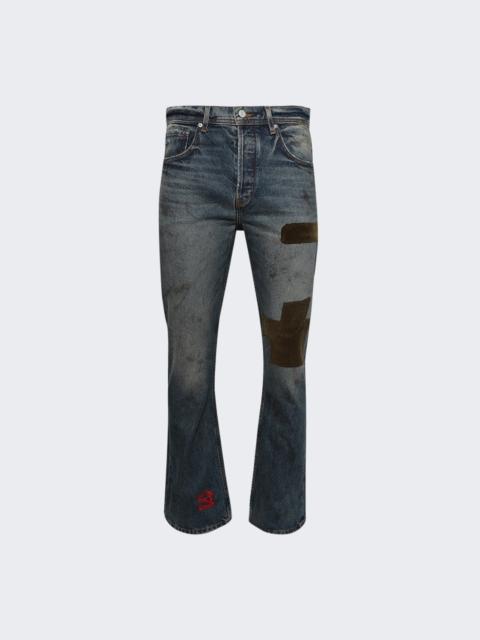 Enfants Riches Déprimés Patchwork Flare Jeans Blue