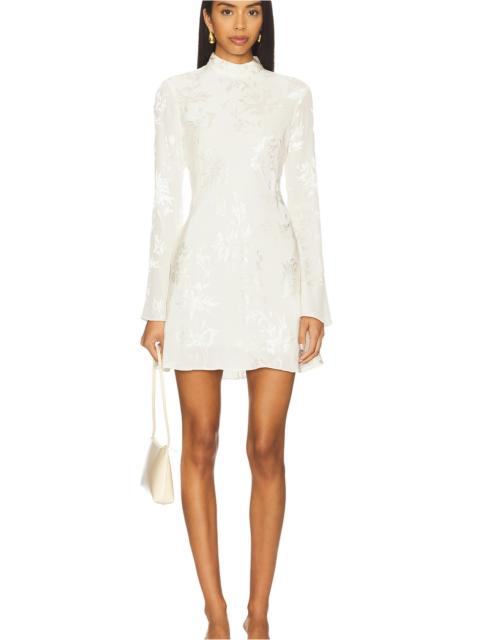 HEMANT & NANDITA Biased Mini Dress With Mock Neck