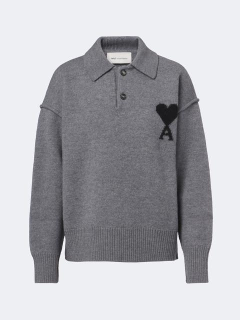 AMI Paris Ami de Coeur wool polo sweater
