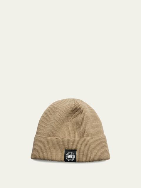 Men's Rib-Knit Cotton Beanie