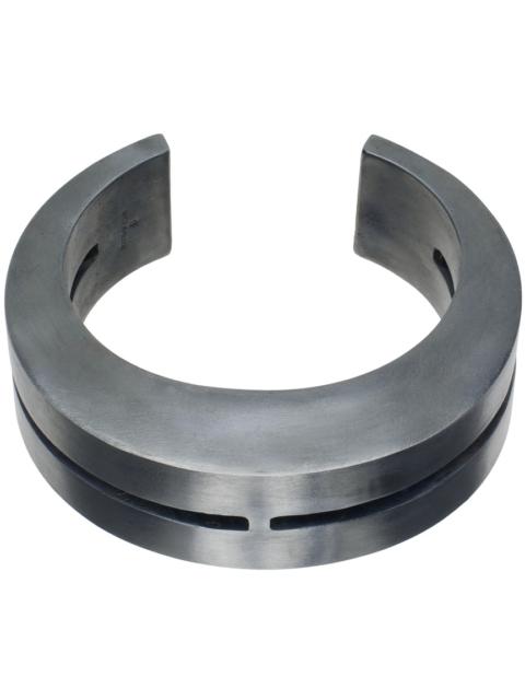 Parts of Four Gunmetal Crescent Crevice Bracelet