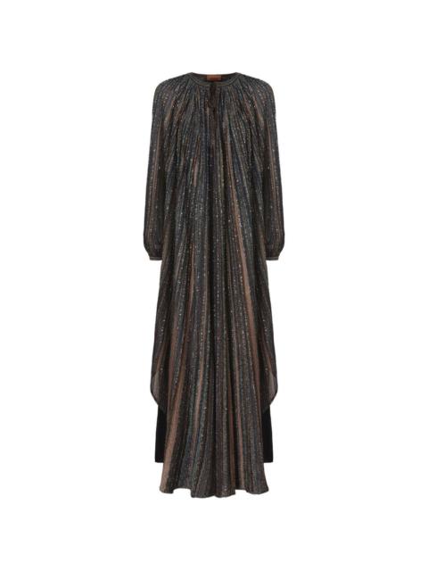 Missoni lamé long-sleeve maxi dress
