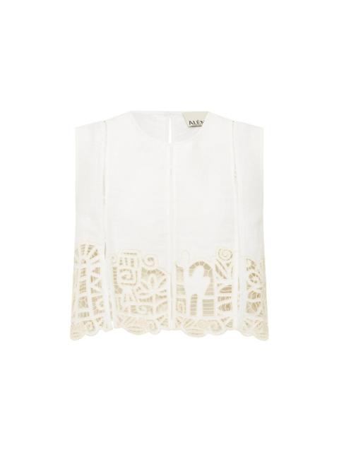 ALÉMAIS Rosemary Embroidered Top