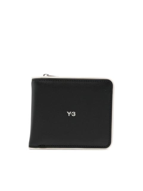 Y-3 logo-print bi-fold wallet