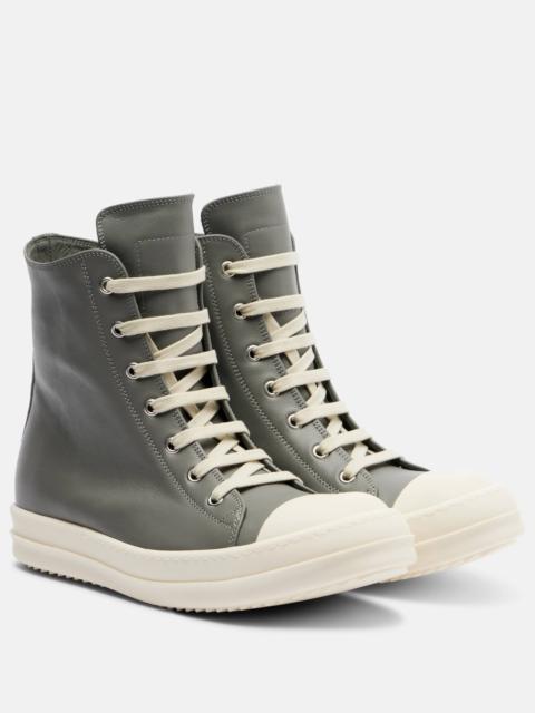 Rick Owens Leather high-top sneakers