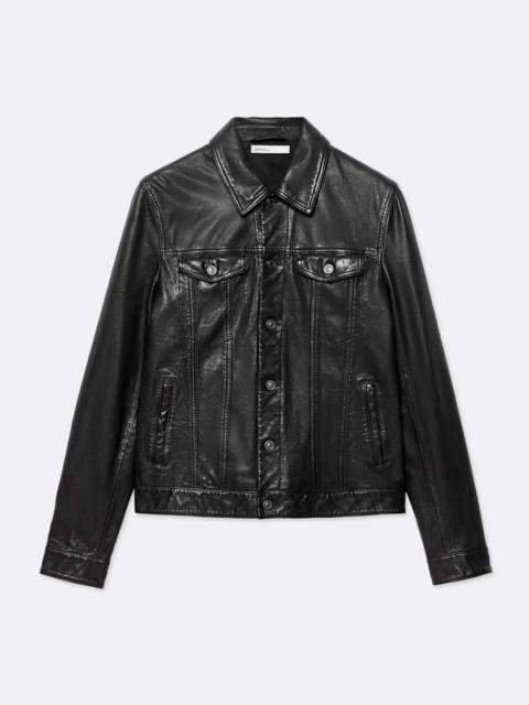 ALLSAINTS CHAIYO LEATHER TRUCKER JACKET