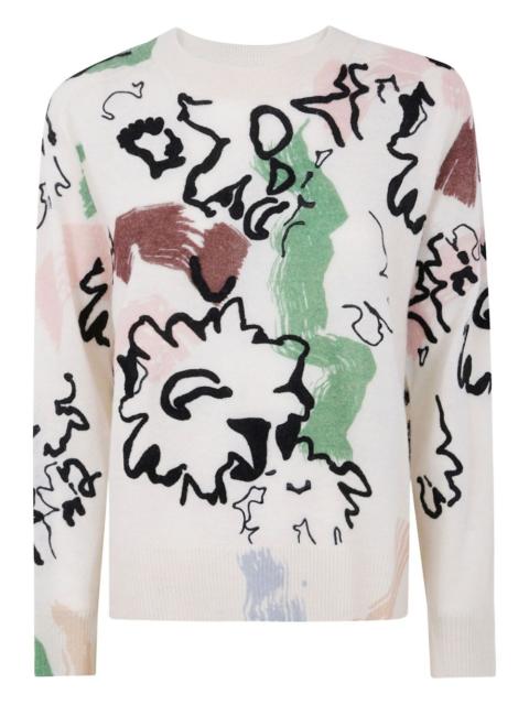 Paul Smith abstract-print crew-neck jumper
