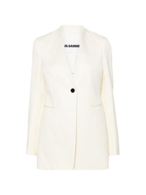 ジャケット Jil Sander Viscose Silk Blend Tailored Jacket Jil Sander Viscose Blend Jacket | ShopSimon