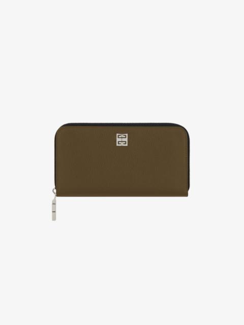 Givenchy LONG ZIPPED WALLET IN GRAINED LEATHER