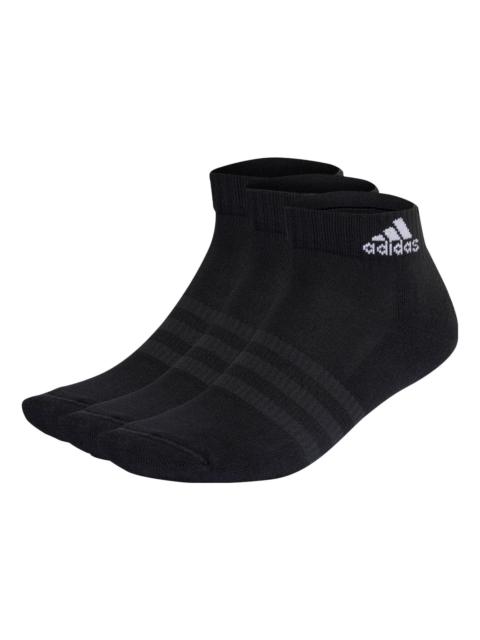 adidas adidas Cushioned Sportswear Ankle Socks 3 Pairs 'Black' IC1277
