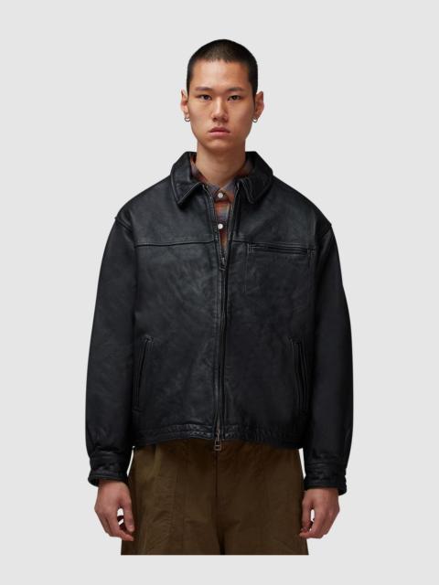 FrizmWORKS Destroyed cowhide leather jacket