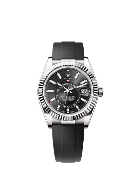 ROLEX Oyster, 42 mm, white gold