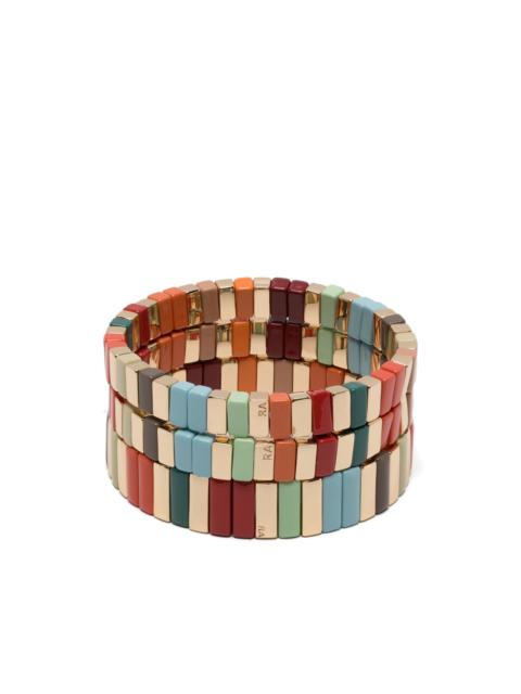 ROXANNE ASSOULIN brass tiled bracelets