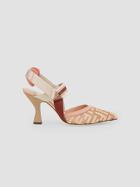 FENDI Women's Colibri 85MM Slingback Pumps - Pink