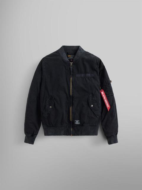 ALPHA INDUSTRIES L-2B RIP AND REPAIR BOMBER JACKET