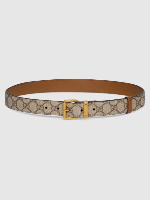 GG Emblem belt with square buckle