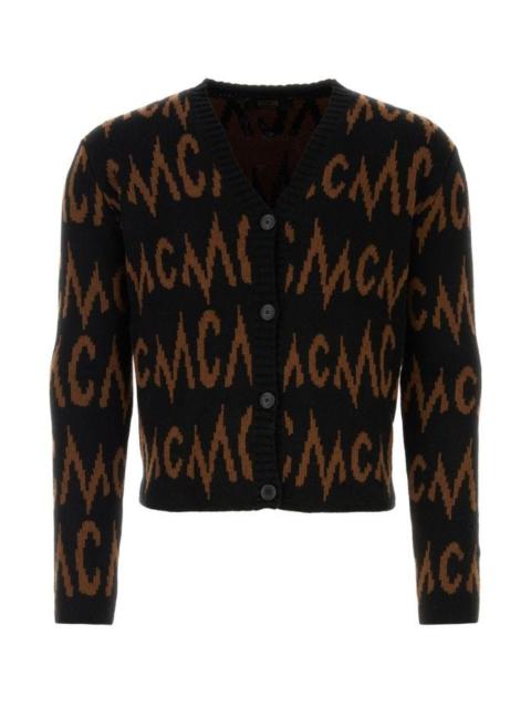 MCM Embroidered cashmere blend cardigan