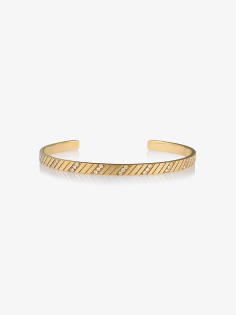 SPRWMN DIAMOND DIAGONAL ENGRAVED CUFF