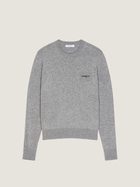Givenchy SWEATER IN WOOL AND CASHMERE EMBROIDERED GIVENCHY PARIS