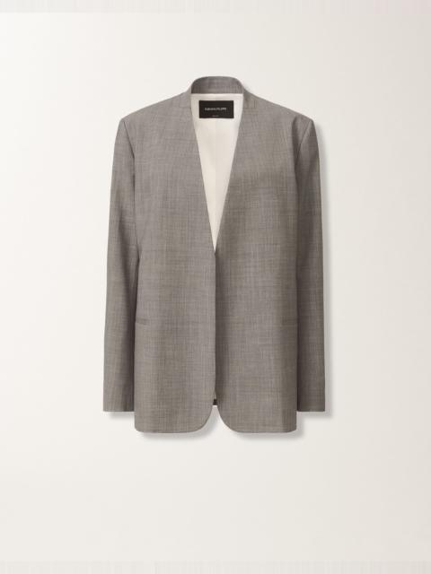FABIANA FILIPPI Cool wool long jacket