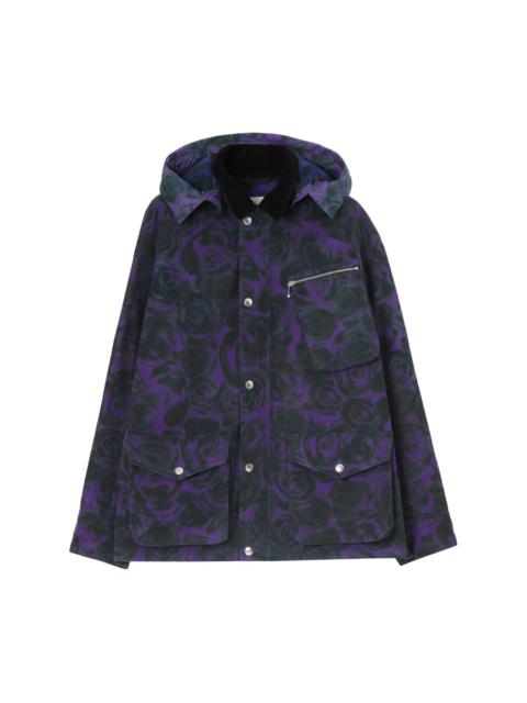 Burberry rose-print cotton field jacket | REVERSIBLE