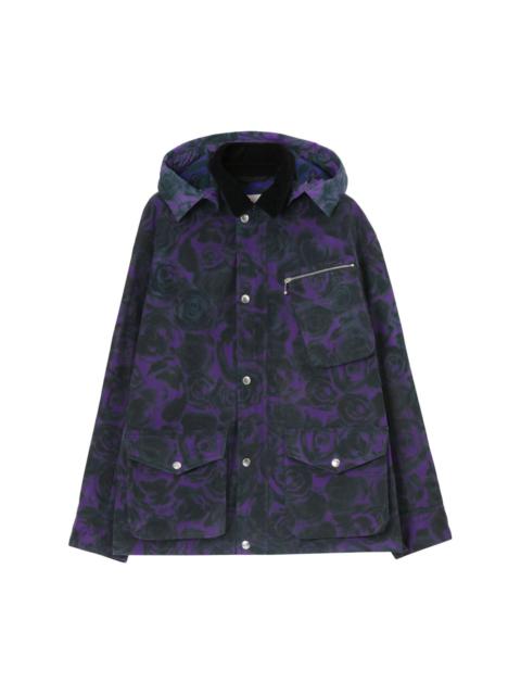 Burberry rose-print cotton field jacket