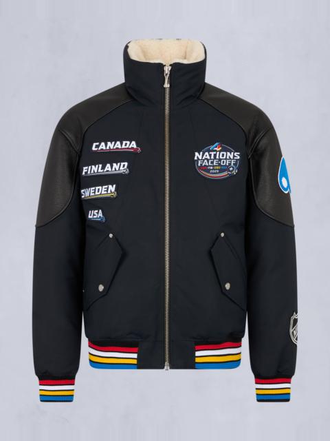 MOOSE KNUCKLES MOOSE KNUCKLES X NHL 4 NATIONS FACE-OFF BOMBER JACKET