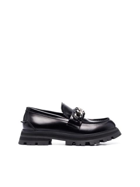 Alexander McQueen silver-tone hardware loafers