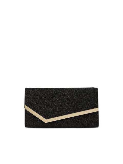 JIMMY CHOO Emmie glitter clutch bag