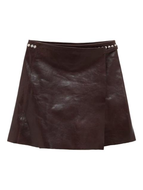 paloma wool leather mini skirt