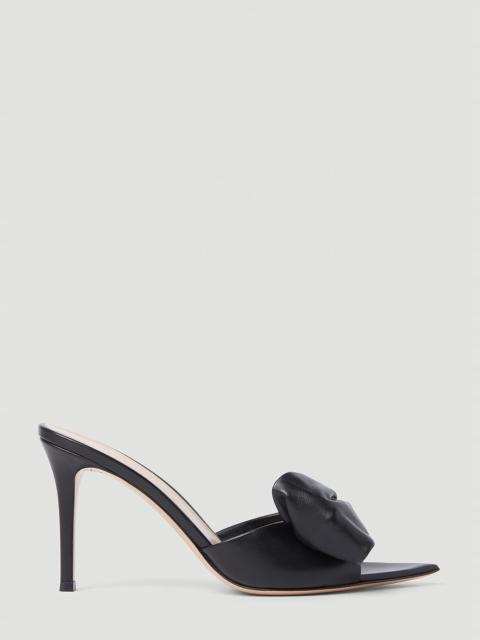 Gianvito Rossi Bow High Heel Mules | REVERSIBLE