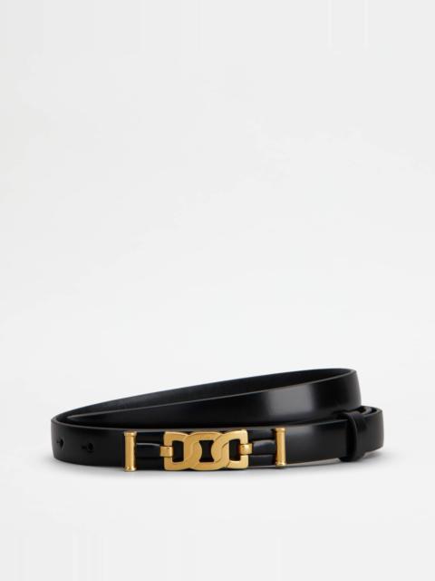 Tod's KATE BELT IN LEATHER - BLACK