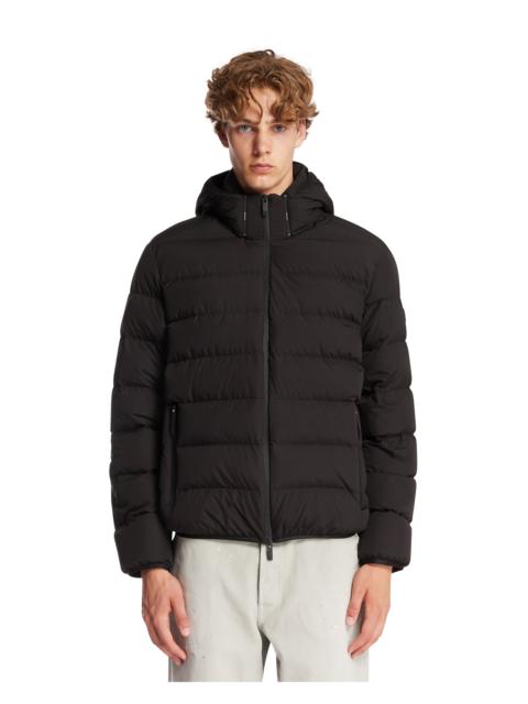 Moncler Black Hooded Down Jacket