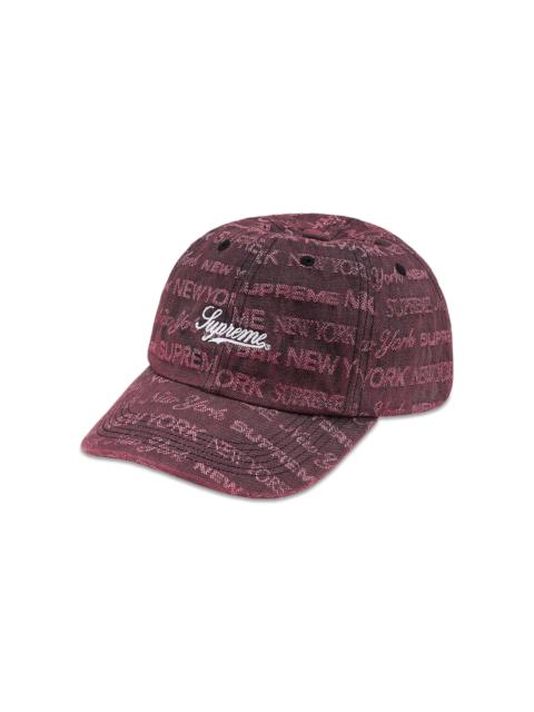 Supreme Multi Type Jacquard Denim 6-Panel 'Purple'