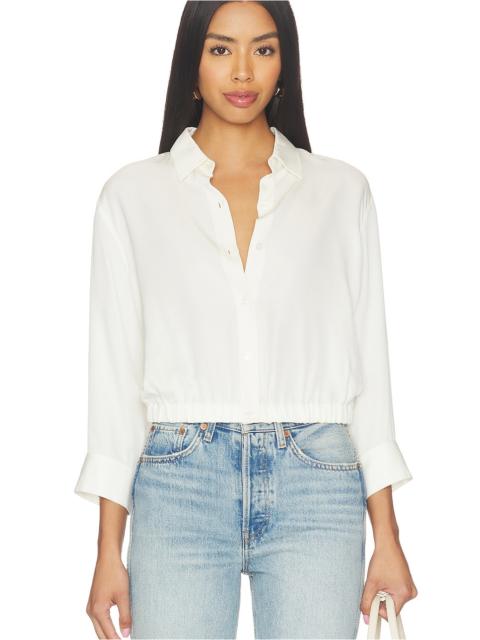 Theory Quarter Sleeve Cropped Shirt